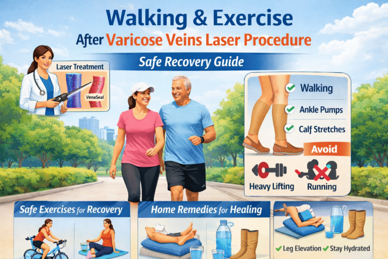 Walking & Exercise After Varicose Veins Laser Procedure