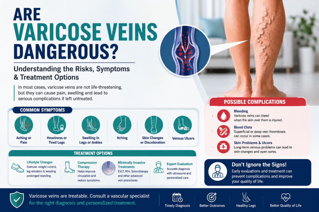 Are varicose veins dangerous? Symptoms and possible complications of varicose veins